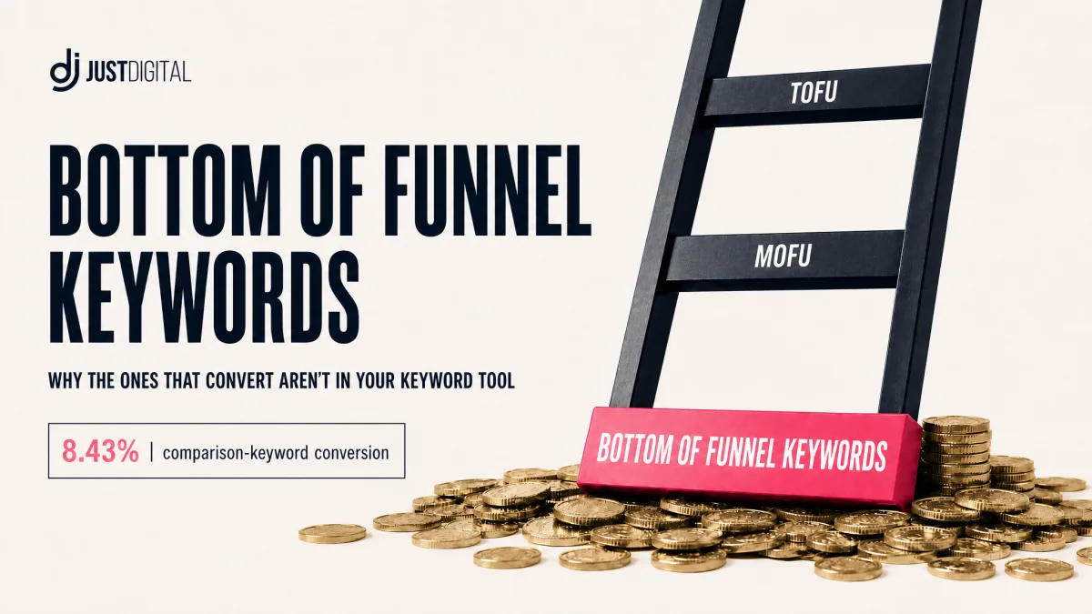 Bottom of funnel keywords: why the ones that convert aren't in your keyword tool